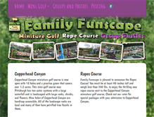 Tablet Screenshot of familyfunscape.com